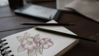 立体刺繍の花アクセサリー デザイン案